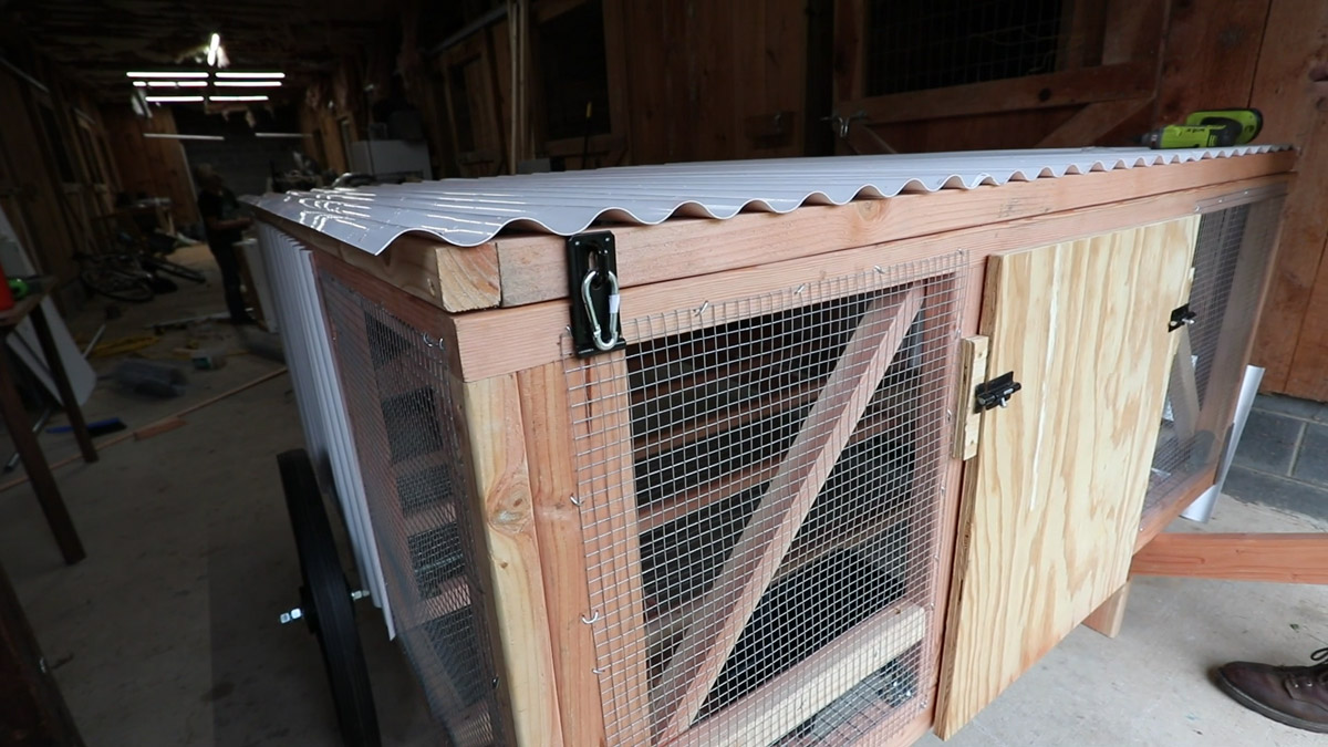 ChickShaw A Mobile Chicken Coop One Person Can Easily Move Abundant
